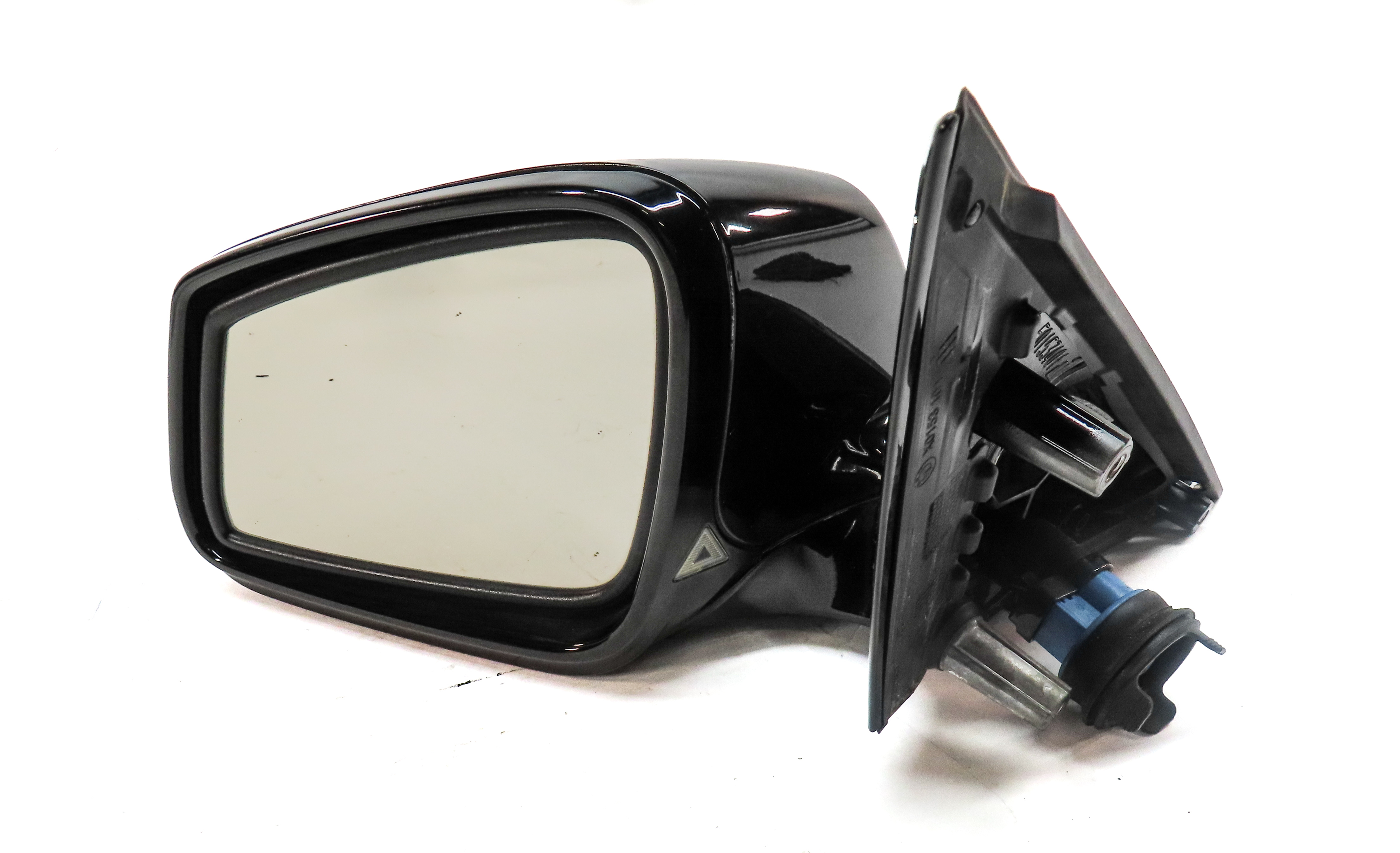 11-12 BMW 528i 535i 550i (F10) LEFT P-FOLD AUTODIM CAMERA DOOR MIRROR (Black) — exact item pictured
